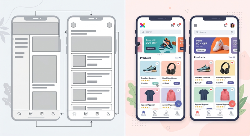 website wireframes